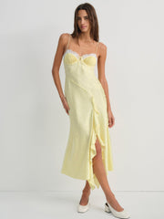 Chania Midi Dress Yellow
