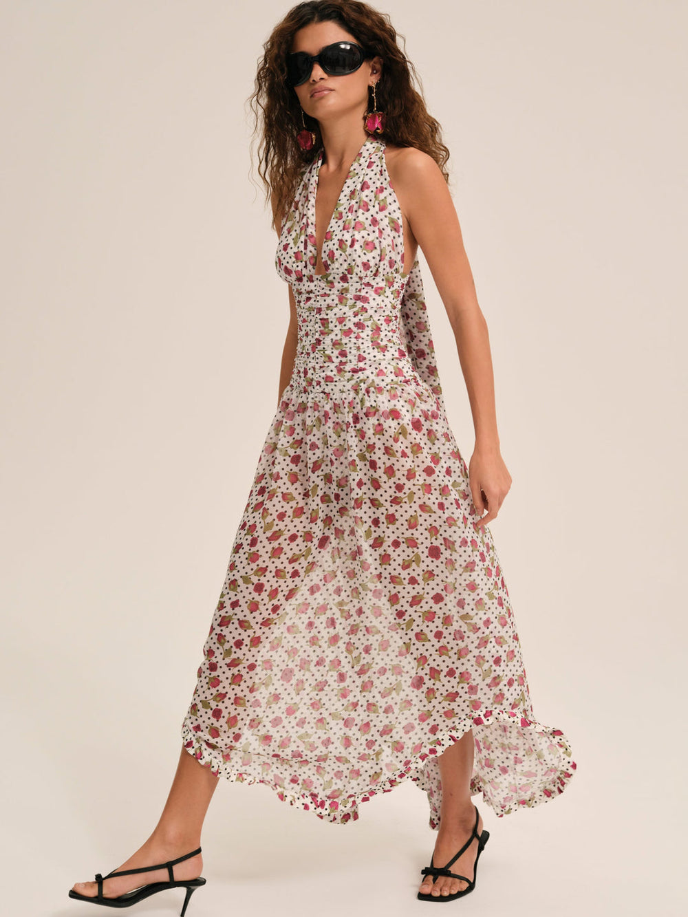 Betty Bud Maxi Dress White
