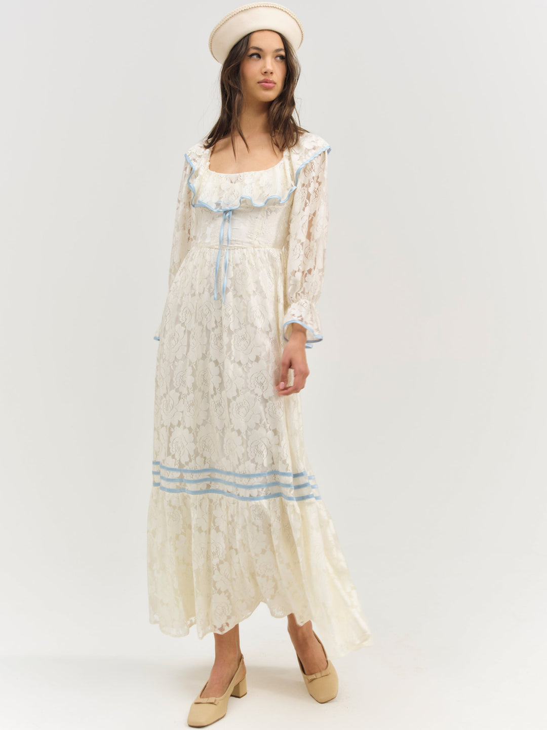 Severine Maxi Dress Cream