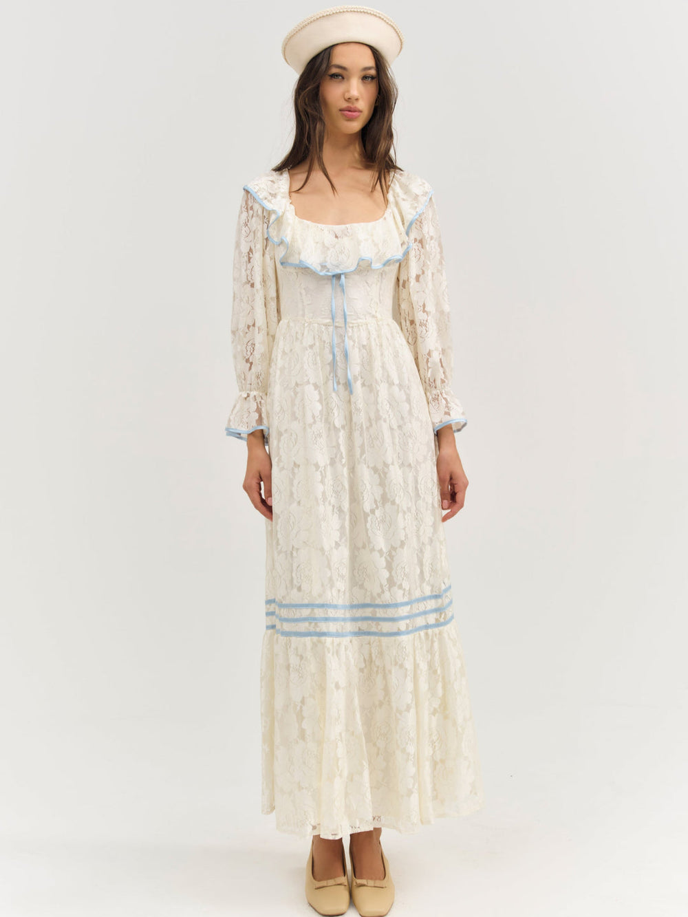 Severine Maxi Dress Cream