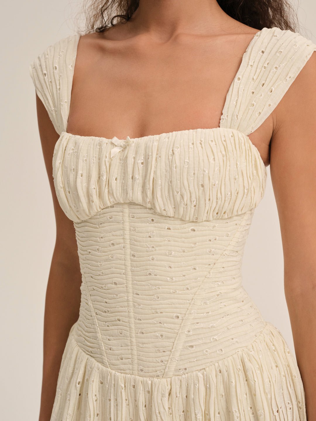 Erika Bustier Maxi Dress Natural