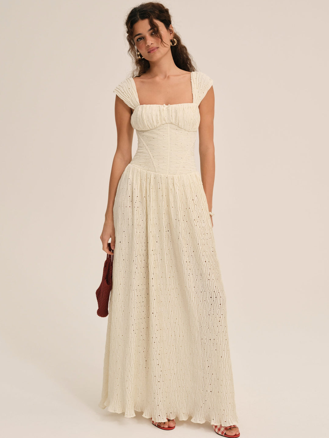 Erika Bustier Maxi Dress Natural