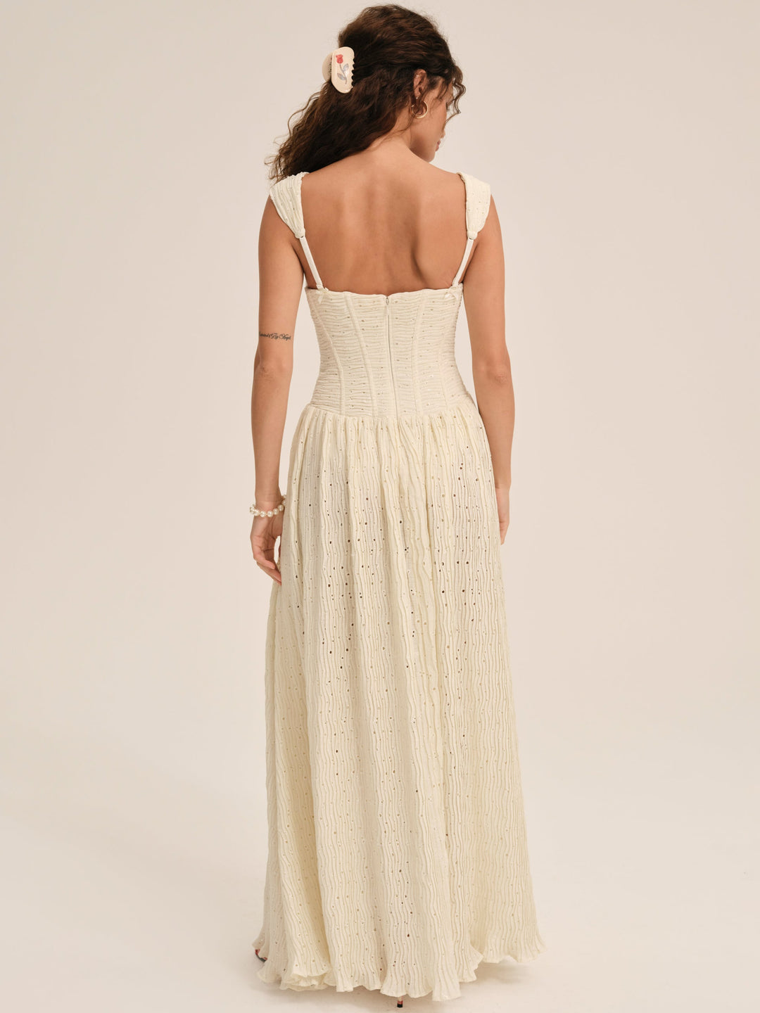 Erika Bustier Maxi Dress Natural