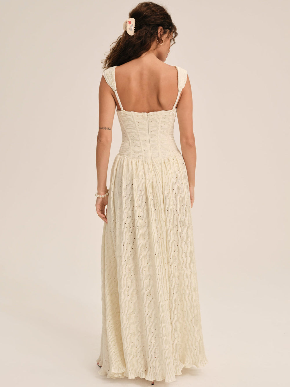 Erika Bustier Maxi Dress Natural