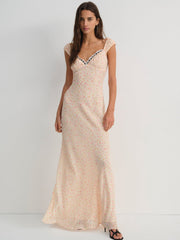 Emmaline Maxi Dress Peach