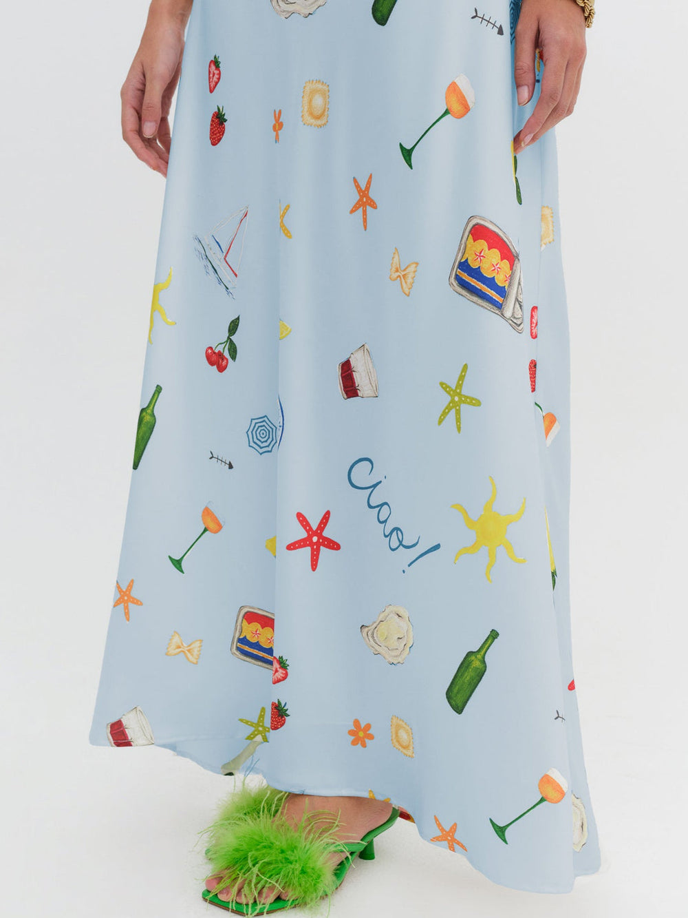 Carla Strapless Maxi Dress Blue