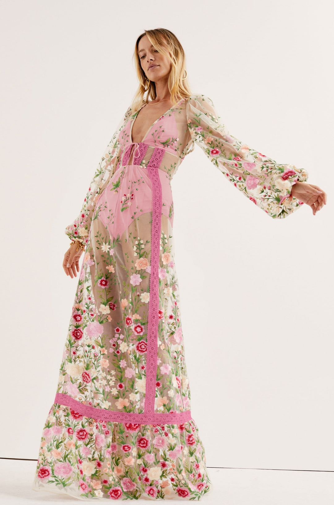 Luna Maxi Dress Pink
