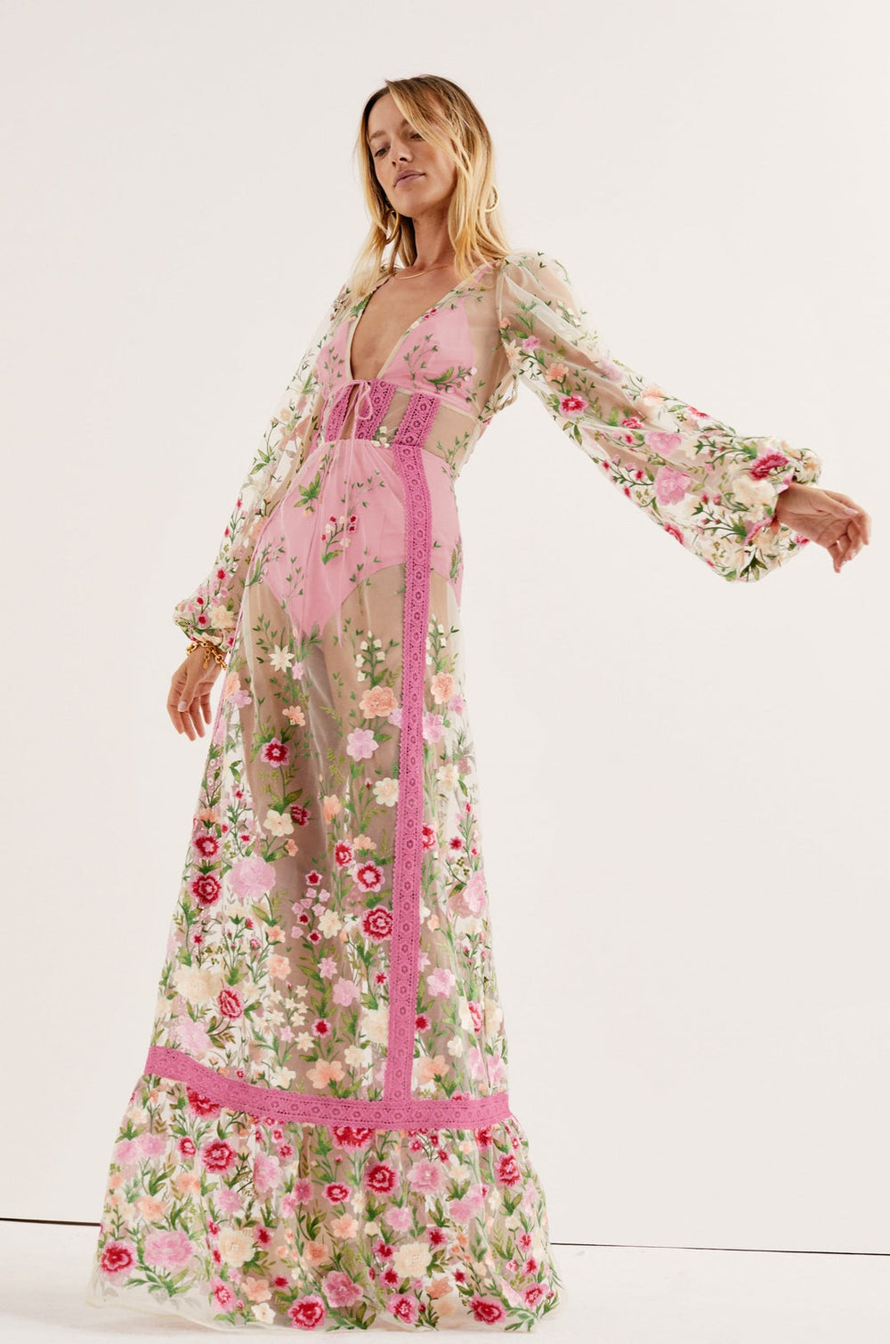 Luna Maxi Dress Pink
