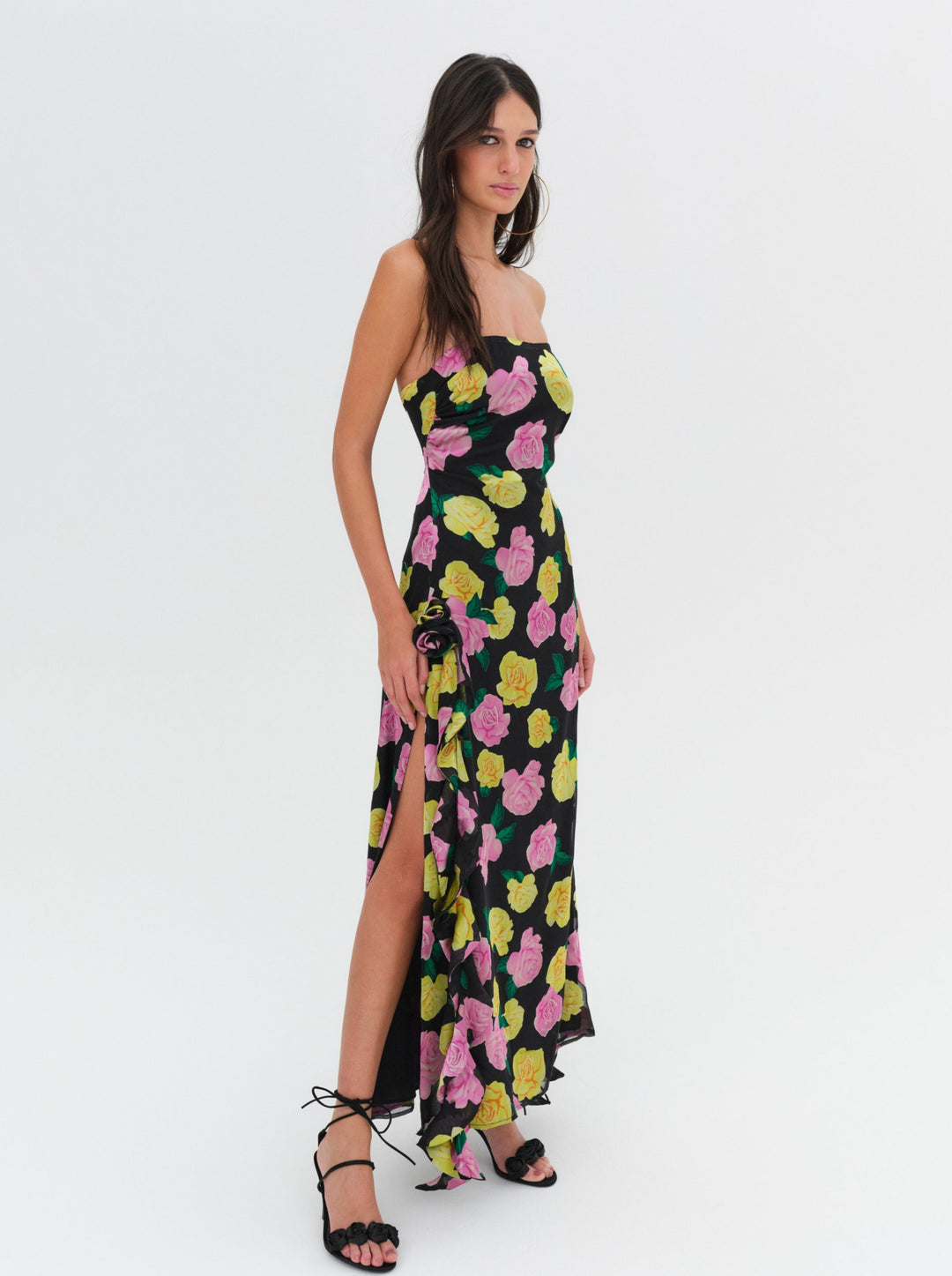 Madison Strapless Maxi Dress Black