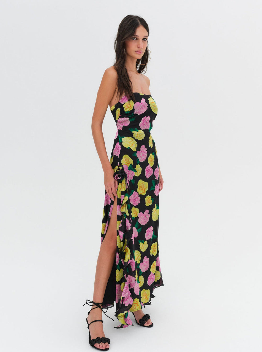 Madison Strapless Maxi Dress Black