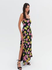 Madison Strapless Maxi Dress Black