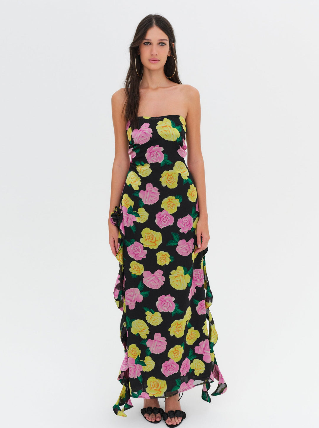 Madison Strapless Maxi Dress Black